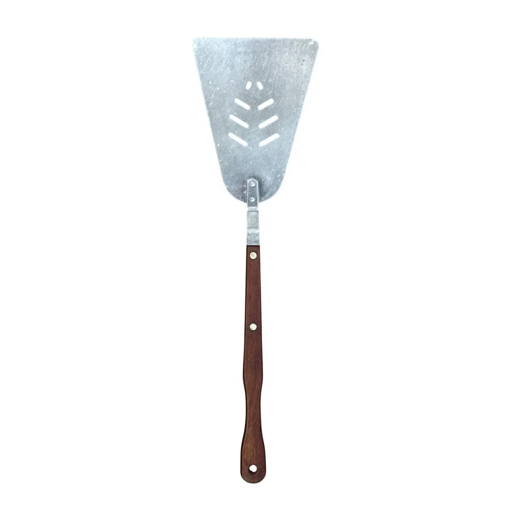Vintage ACF Stainless Steel‎ Spatula Wood Handle Slotted Turner Kitchen Tool